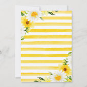 Waterverf Yellow and White Daisies Afstuderen Kaart (Achterkant)