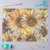 Waterverf Yellow Bouquet Sunflower Collectie Tissuepapier (Craft)