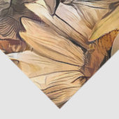 Waterverf Yellow Bouquet Sunflower Collectie Tissuepapier (Detail)