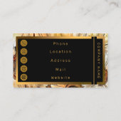 Waterverf Yellow Bouquet Sunflower Collectie Visitekaartje (Achterkant)