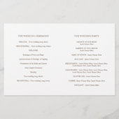 Waterverf yellow catkins trouwprogramma (Achterkant)