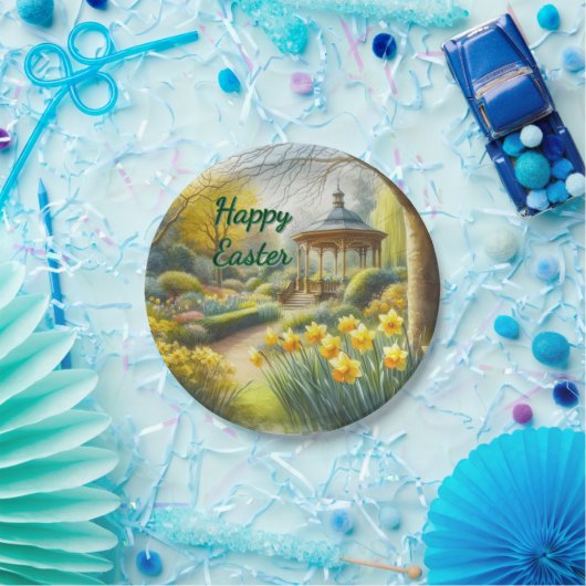 Waterverf Yellow Daffodils Paaspapier Bord (Feest)