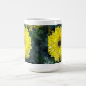 Waterverf Yellow Daisy Koffiemok (Center)