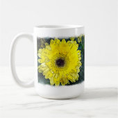 Waterverf Yellow Daisy op wit Koffiemok (Links)