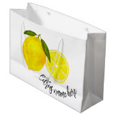 Waterverf Yellow Lemon Groot Cadeauzakje (Voorkant Gekanteld)