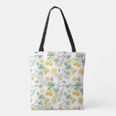 Waterverf Yellow Lemon Tote Bag (Achterkant)