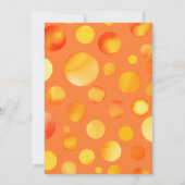 Waterverf Yellow Little Sunshine Baby shower Kaart (Achterkant)