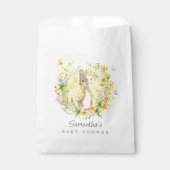 Waterverf Yellow Peter Rabbit Baby shower Bedankzakje (Voorkant)