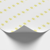 Waterverf Yellow Stars Kerst Cadeaupapier (Hoek)
