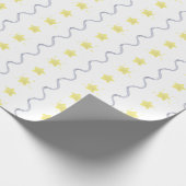 Waterverf Yellow Stars Kerst Cadeaupapier (Hoek)