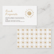 Waterverf Yellow Sun Baby shower Book Request