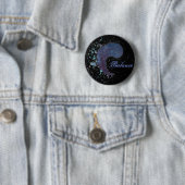 Waterverf Yin Yang - Balans Ronde Button 5,7 Cm (In situ)