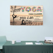 Waterverf Yoga boho Mediation instructeur healer Spandoek (Beurs)