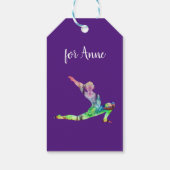Waterverf Yoga Cadeaulabel (Achterkant)