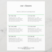 Waterverf Yoga en Wellness Flyer (Achterkant)