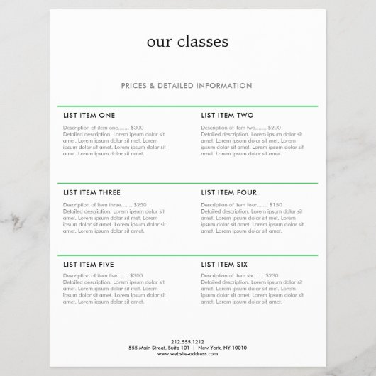 Waterverf Yoga en Wellness Flyer (Achterkant)