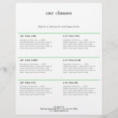 Waterverf Yoga en Wellness Flyer (Achterkant)