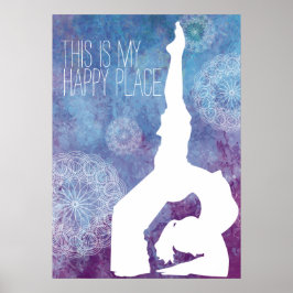 Waterverf Yoga Mandala  | POSTER