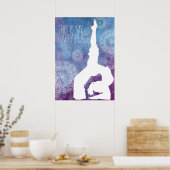 Waterverf Yoga Mandala  | POSTER (Keuken)