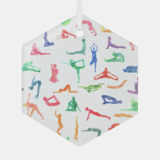 Waterverf Yoga Ornament