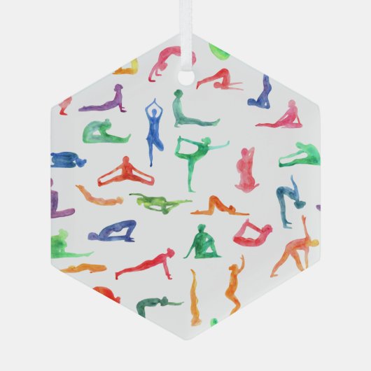 Waterverf Yoga Ornament (Achterkant)
