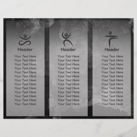 Waterverf Yoga Reiki One-Legged King Pigeon Pose (Achterkant)