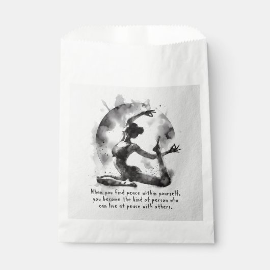 Waterverf Yoga Reiki One-Legged King Pigeon Pose Bedankzakje (Voorkant)