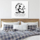 Waterverf Yoga Reiki One-Legged King Pigeon Pose Canvas Afdruk (Insitu (Slaapkamer))