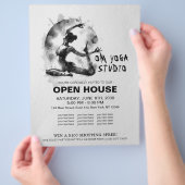 Waterverf Yoga Reiki One-Legged King Pigeon Pose Flyer (Hand)