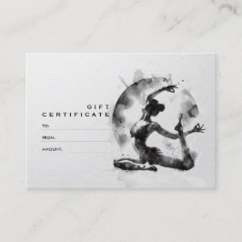 Waterverf Yoga Reiki One-Legged King Pigeon Pose Kortingskaartje