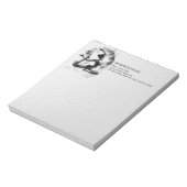 Waterverf Yoga Reiki One-Legged King Pigeon Pose Notitieblok (Linkerzijde)