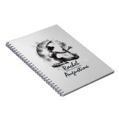 Waterverf Yoga Reiki One-Legged King Pigeon Pose Notitieboek (Rechterzijde)