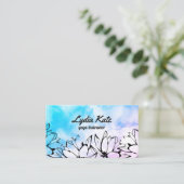 Waterverf Yoga Visitekaartje (Staand voorkant)