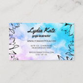 Waterverf Yoga Visitekaartje (Achterkant)