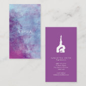 Waterverf yoga Visitekaartje (Voorkant / Achterkant)