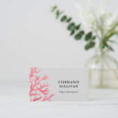 Waterverf yogaleraar visitekaartje (Staand voorkant)