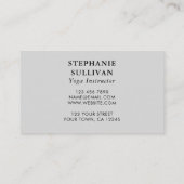 Waterverf yogaleraar visitekaartje (Achterkant)