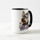 Waterverf YORKSHIRE TERRIER DOG Mok (Voorkant rechts)