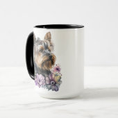 Waterverf YORKSHIRE TERRIER DOG Mok (Voorkant links)