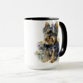 Waterverf YORKSHIRE TERRIER DOG Mok (Voorkant rechts)