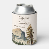 Waterverf Yosemite National Park Wedding Ca US Blikjeskoeler (Blikje Voorkant)