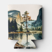 Waterverf Yosemite National Park Wedding Ca US Blikjeskoeler (Achterkant)