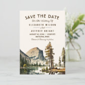 Waterverf Yosemite National Park Wedding Ca US I Kaart (Staand voorkant)