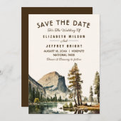 Waterverf Yosemite National Park Wedding Ca US I Kaart (Voorkant / Achterkant)