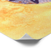 Waterverf Zaad van de muur Kunst Poster (Hoek)