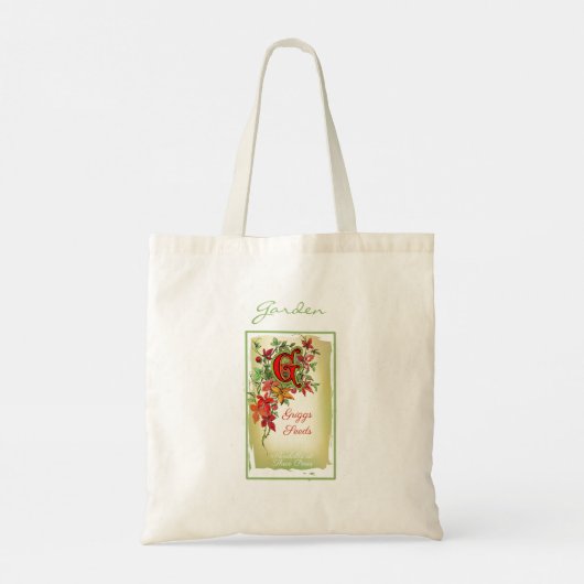 Waterverf zaadpakket tote bag (Achterkant)