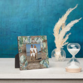 Waterverf zacht groen personaliseren Familiefoto Fotoplaat (Insitu)