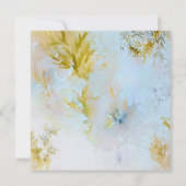 Waterverf zacht hemels Baby shower Kaart (Achterkant)