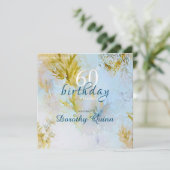 Waterverf Zacht Hemels Verjaardag Kaart (Staand voorkant)