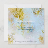 Waterverf Zacht Hemels Verjaardag Kaart (Achterkant)